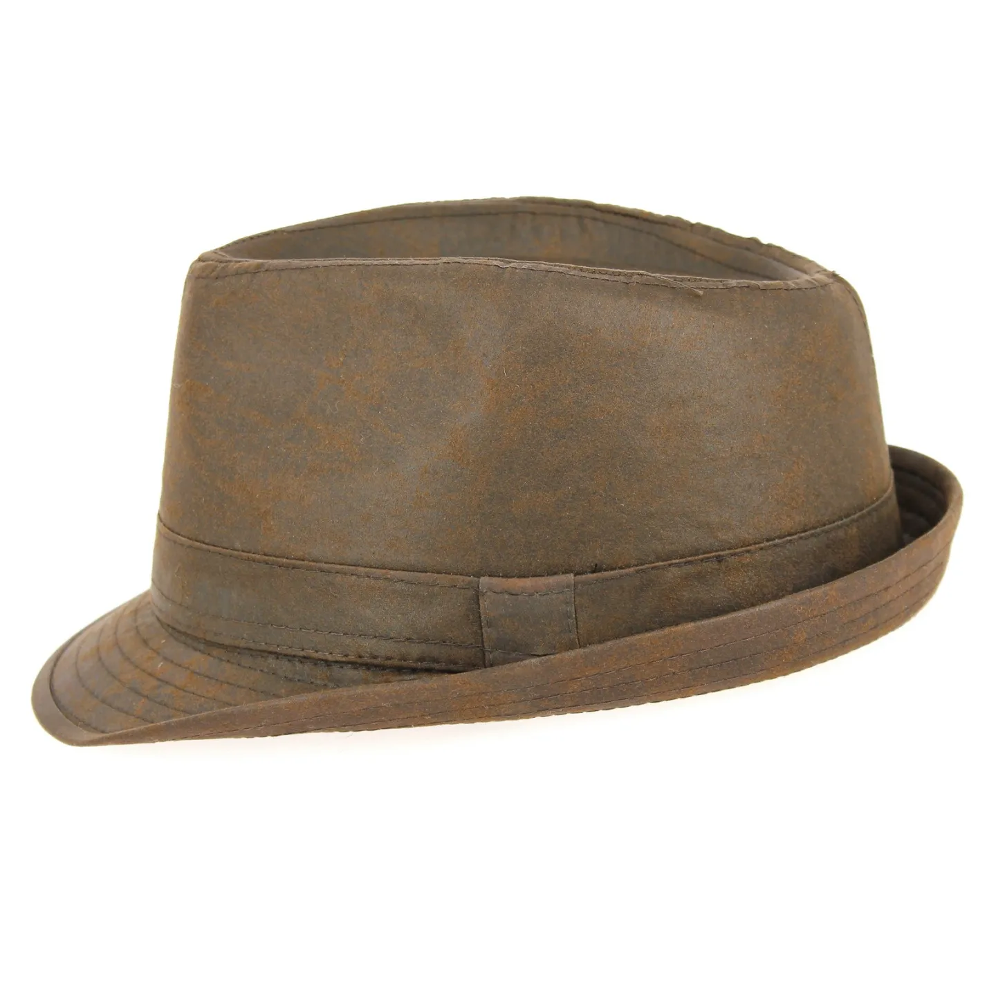 Brown Cotton Fajolles Trilby Hat - Traclet Reference: 3345 | Traclet Hat Shop