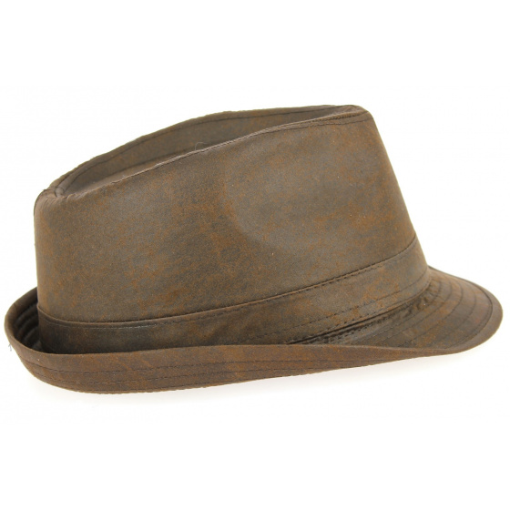 Chapeau Trilby Fajolles Coton Marron- Traclet Chapeau Trilby Fajolles Coton Marron- Traclet