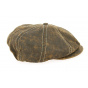 Bakerboy Cap Brown Cotton Leather Imitation Cotton - Traclet