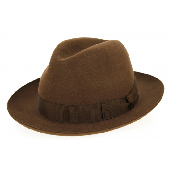 Borsalino Vanzina Reddish Brown Hat Borsalino Vanzina Reddish Brown Hat