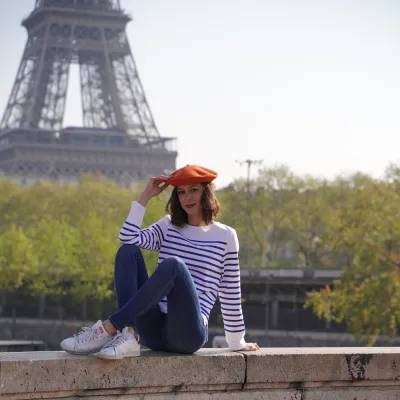 Classic Pumpkin Beret - Le Béret Français Reference: 9062 | Traclet Hat Shop
