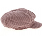 Light Pink Velvet Newsboy Cap - Traclet