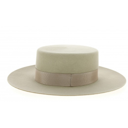 Santiago Hat - Vanilla Wool Felt Cordobes - Traclet