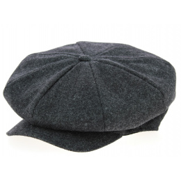 Newry Irish Cap Anthracite Wool - Traclet