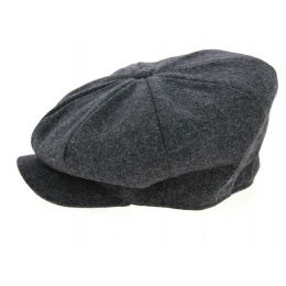 Newry Irish Cap Anthracite Wool - Traclet