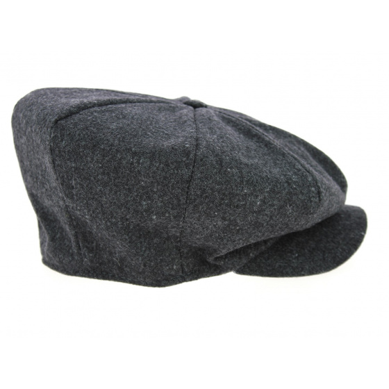 Newry Irish Cap Anthracite Wool - Traclet