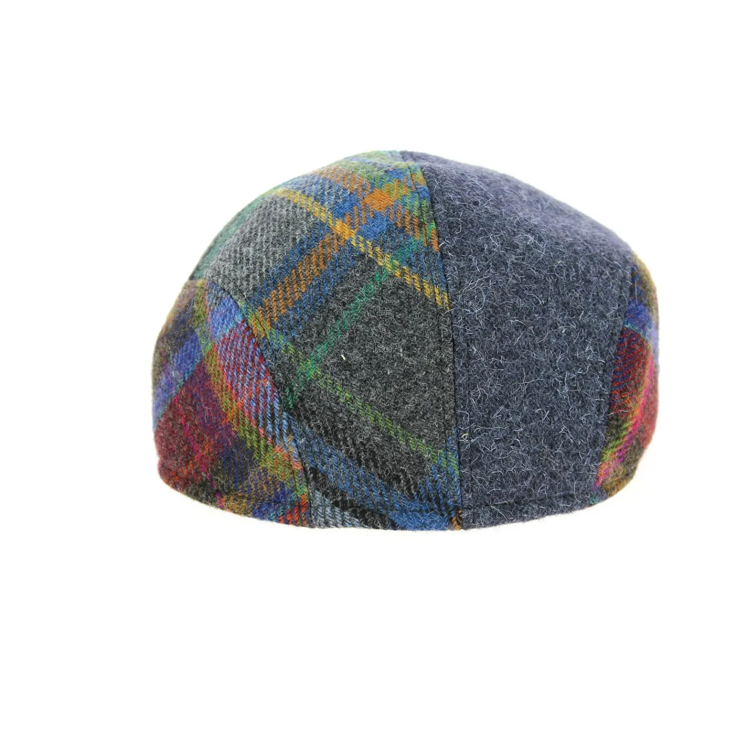 Brightsplit Patchwork Wool Domed Cap - Crambes Reference: 5703 | Chapellerie Traclet