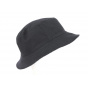 Reversible Wool Bucket Hat Anthracite & Black - Crambes