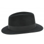 Fedora Brisbane Felt Shaggy Black Hat - Crambes