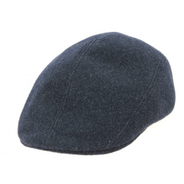 Rounded Cap with Ear Flaps Brighton Wool Anthracite - Crambes