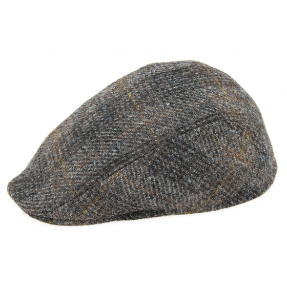 Brighton Domed Cap Harris Tweed Brown Wool - Crambes