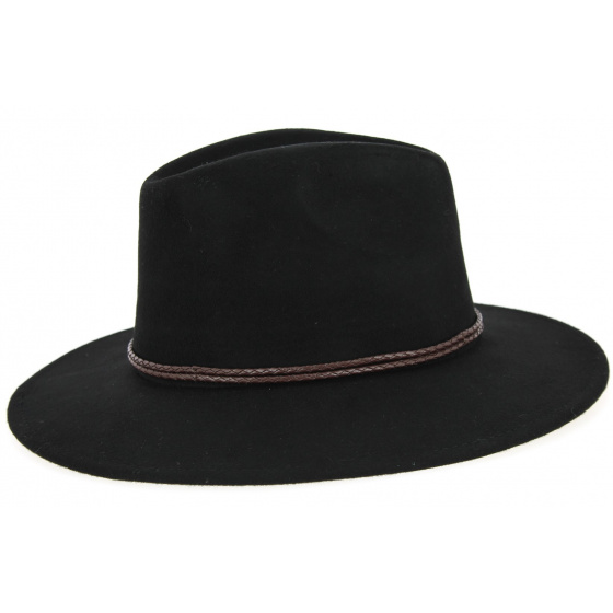 Chapeau Traveller Bochum Feutre Laine Noir - Traclet Chapeau Traveller Bochum Feutre Laine Noir - Traclet