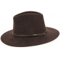 Traveller Hat Bochum Wool Felt Brown - Traclet