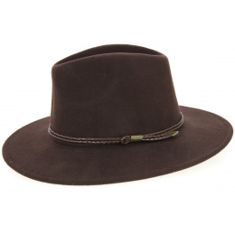 Traveller Hat Bochum Wool Felt Brown - Traclet