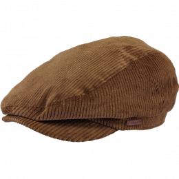 Oslo Cotton Velvet Flat Cap Coffee - Barts