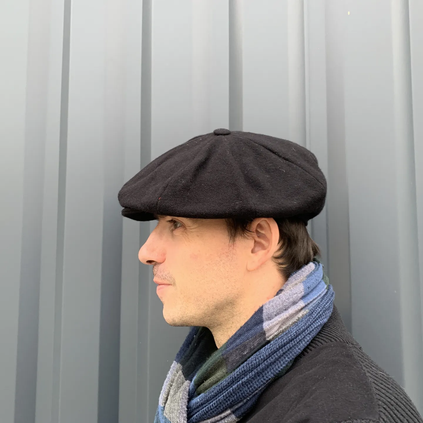 casquette irlandaise noir galway - Hanna Hats Reference : 1649 | Chapellerie Traclet