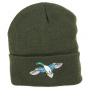 Hunting Beanie with Bird Embroidery - Traclet