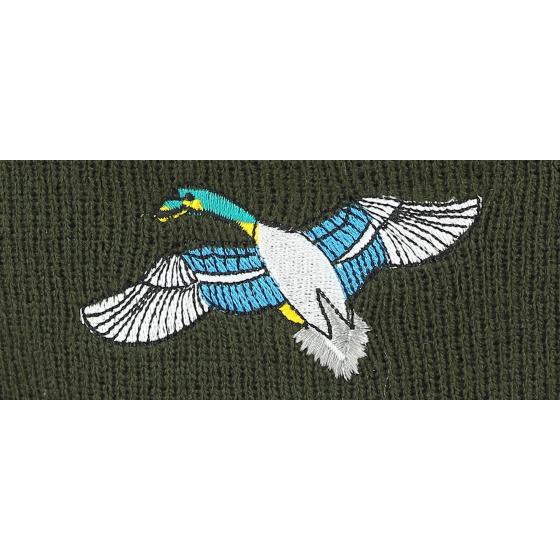 Bonnet de Chasse Broderie Oiseau- Traclet  Bonnet de Chasse Broderie Oiseau- Traclet