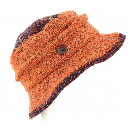 Chapeau Cloche Chantal Bordeaux & Brique- Traclet