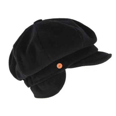 Casquette Gavroche Cache-Oreilles Camilla Plus Noire Reference : 9894 | Chapellerie Traclet