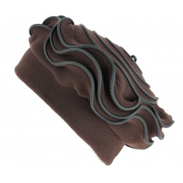 Women's Polar Fleece Hat Najac Brown - Traclet