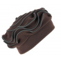 Women's Polar Fleece Hat Najac Brown - Traclet