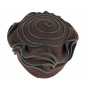Women's Polar Fleece Hat Najac Brown - Traclet
