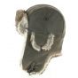 Brown Faux Leather & Faux Fur Trapper Hat - Herman