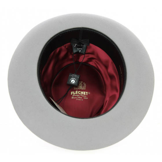 Light Grey Bogarte Fedora Hat - Flechet