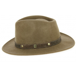 Chapeau feutre laine impermeable Traveller Nalzen Feutre Laine Beige- Traclet