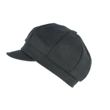 Casquette Gavroche Antje Lin Noire- Mayser Reference : 9903 | Chapellerie Traclet