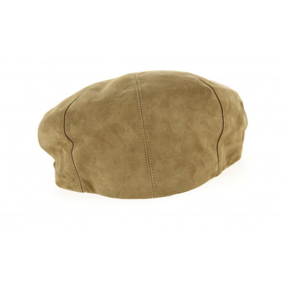 Casquette Plate Alcantara ® Camel- Traclet