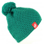 Le Drapo Green Beanie