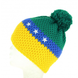 Brazil Pompom Beanie - Le Drapo
