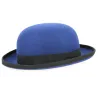 Chapeau Melon Steed Feutre Laine Bleu - Traclet Reference : 6730 | Chapellerie Traclet