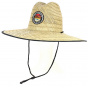 The Finn Wide Brim Traveler Hat Natural Straw - Coal