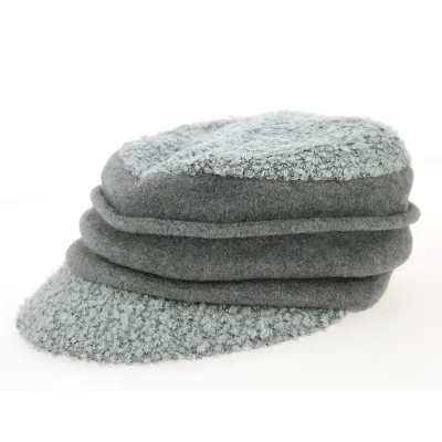 Gray Wool Ebony Newsboy Cap - Traclet Reference: 9928 | Traclet Hat Shop