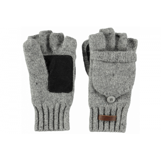 Haakon Grey Wool Gloves/Mittens for Children - Barts