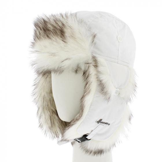 Chapka Buck Enfant Imperméable Fausse Fourrure Blanche- Herman