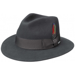 Traveller Vernard Anthracite Wool & Cashmere Hat - Stetson