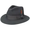 Chapeau Traveller Vernard Anthracite Laine & Cachemire- Stetson Reference : 1910 | Chapellerie Traclet