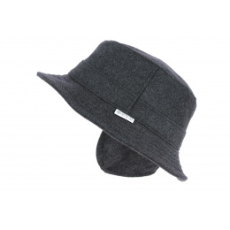 Outlast Ear Flap Bucket Hat Anthracite - Hatland
