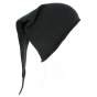 Chacarel Cotton Long Night Cap Black- Traclet made in france