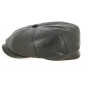Hatteras Chester Nappa Leather Cap Black- Traclet
