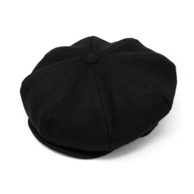 casquette irlandaise noir galway - Hanna Hats Reference : 1649 | Chapellerie Traclet
