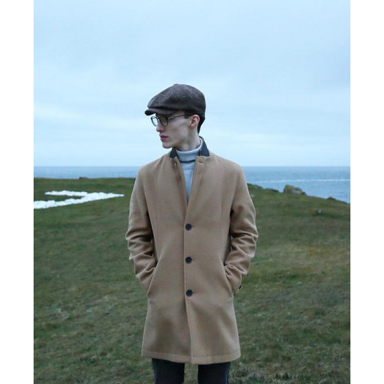 JP Tweed Wool Cap Brown - Hanna Hats