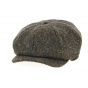 JP Tweed Brown Wool Cap - Hanna Hats