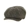 Casquette JP Tweed Laine Marron- Hanna Hats Reference : 9974 | Chapellerie Traclet