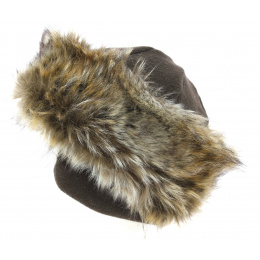 Chamonix Brown Faux Fur Toque - Traclet