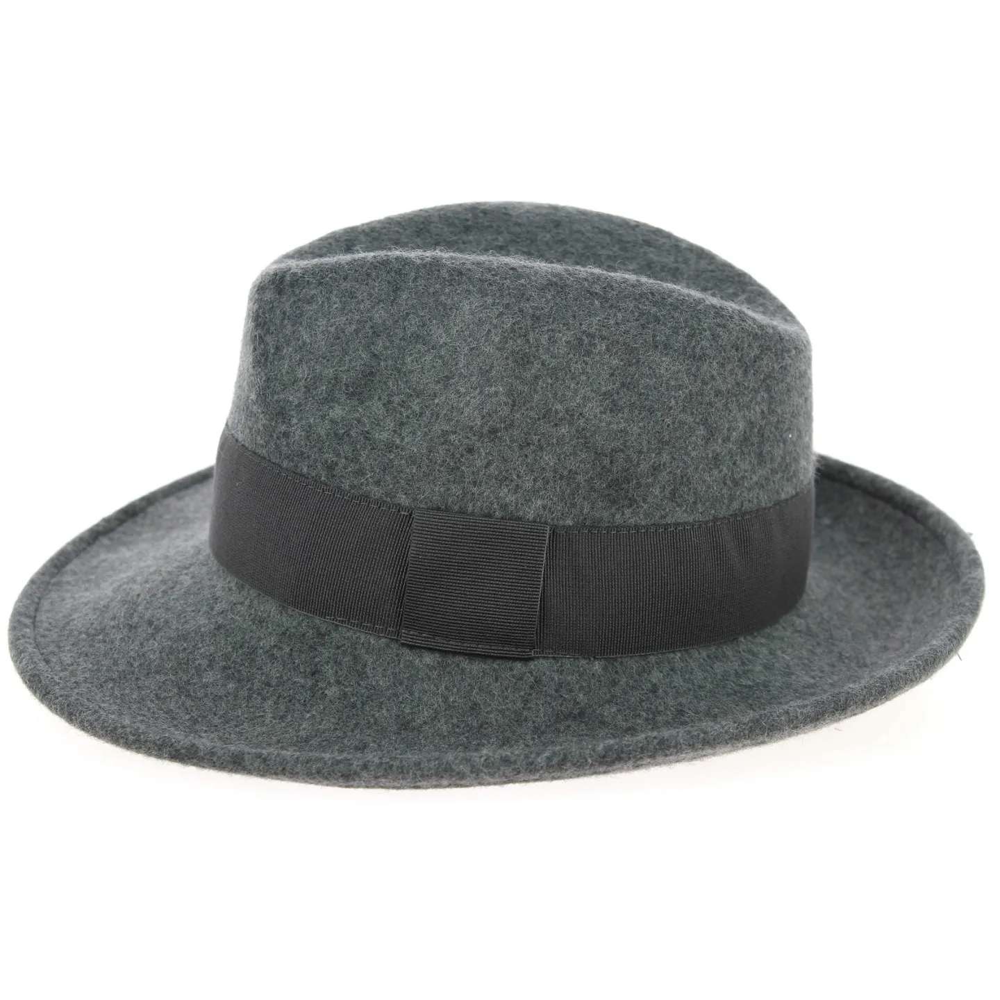 Chapeau Fédora Feutre Laine Vanador Gris Chiné - Traclet Reference : 9980 | Chapellerie Traclet
